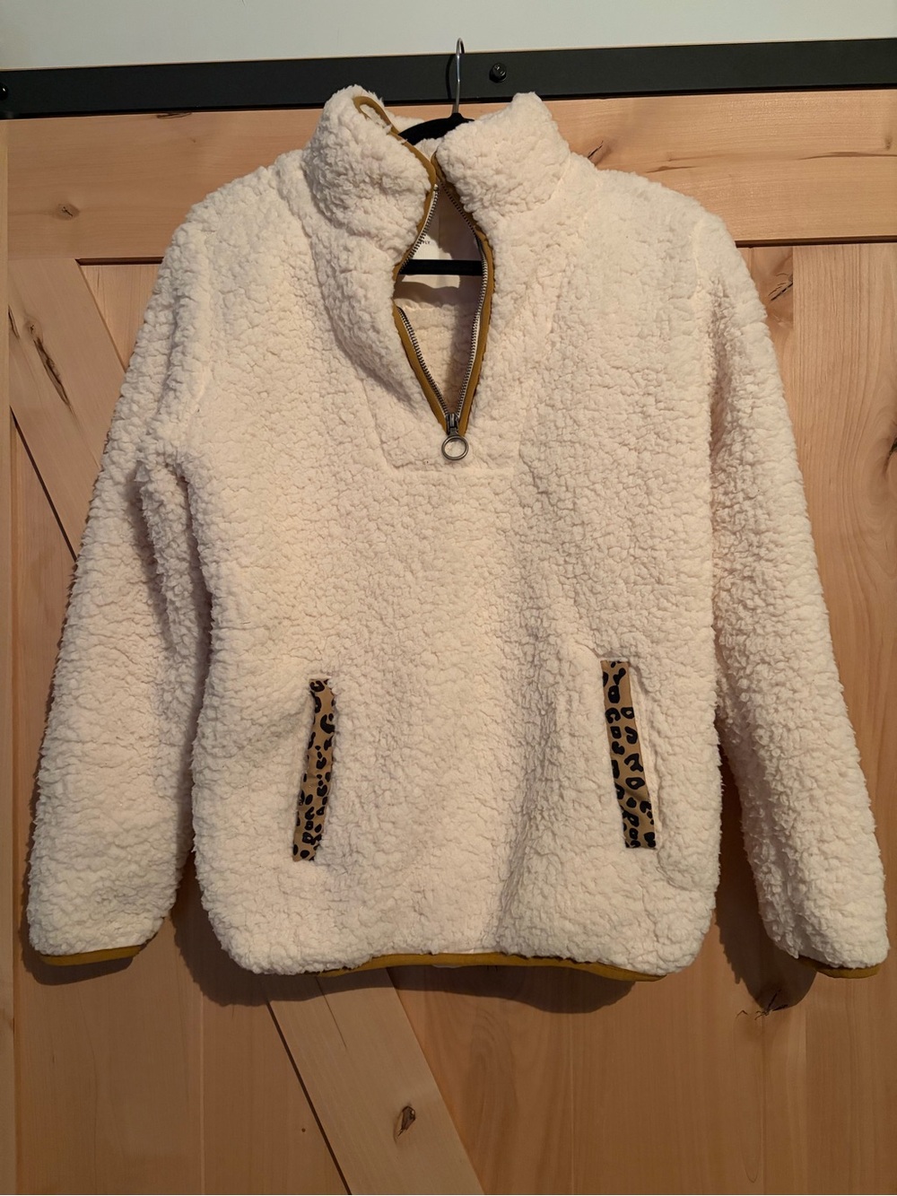 Thread & Supply Cream Sherpa Half-Zip